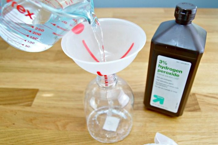 Hydrogen Peroxide is an effective laundry stain remover