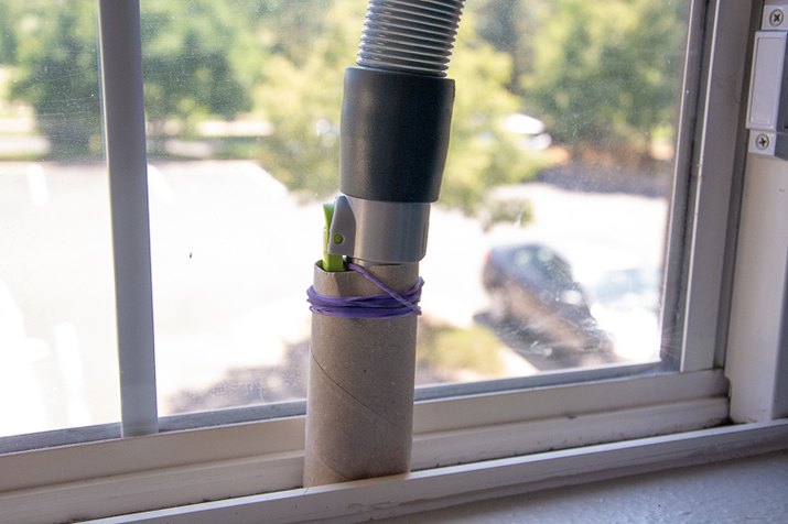 cardboard tube vacuuming hack