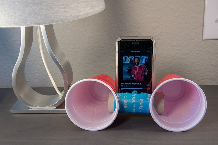 toilet roll iPhone speaker