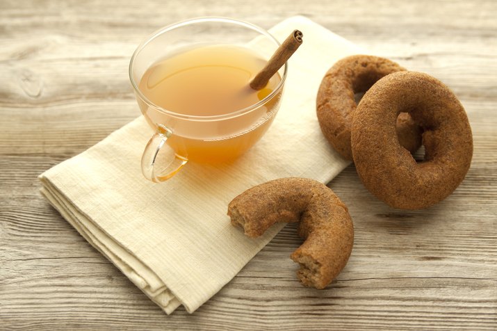 Apple cider and cider donuts