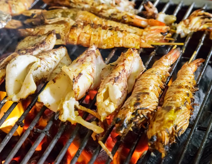 Grilled squid