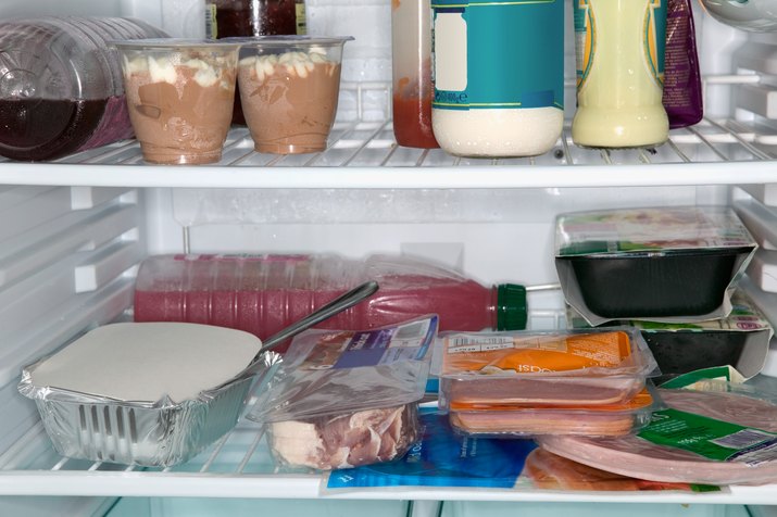 Refrigerator full of food