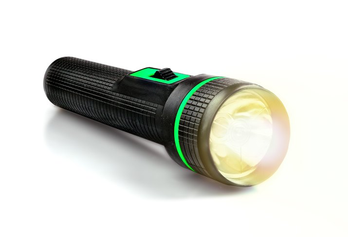 Light Beam from Electric Flashlight