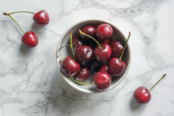 Berry cherry in plate