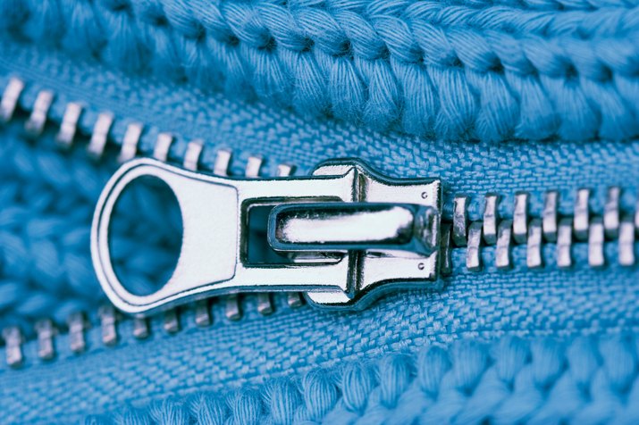 Close-Up Of Zipper