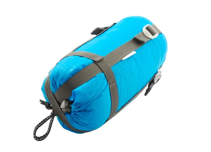 Sleeping bag packed