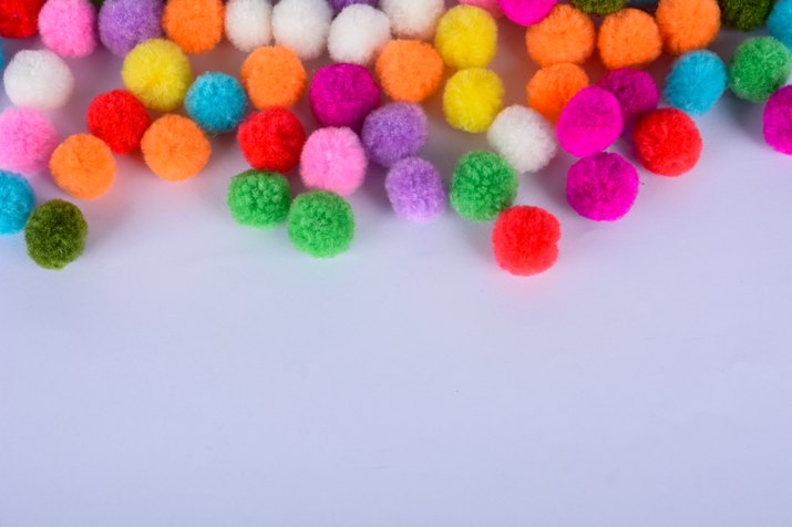 A colorful of Pom Pom background