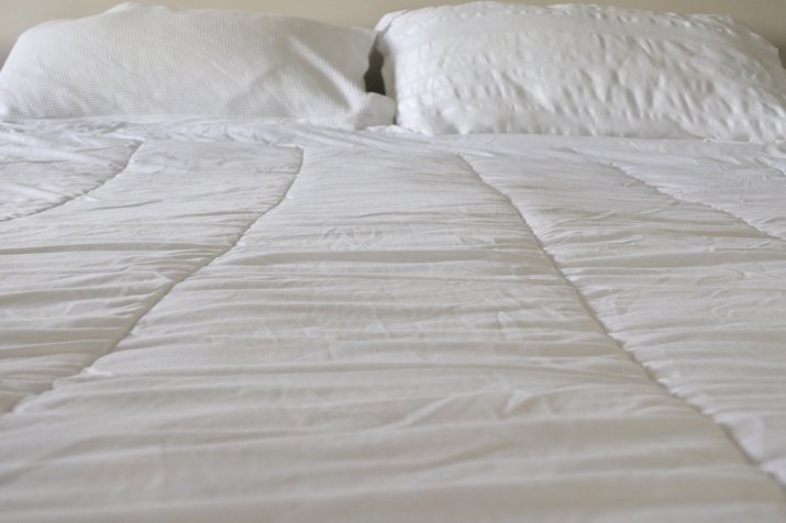 Duvet Cover and Pillows on Double Bed