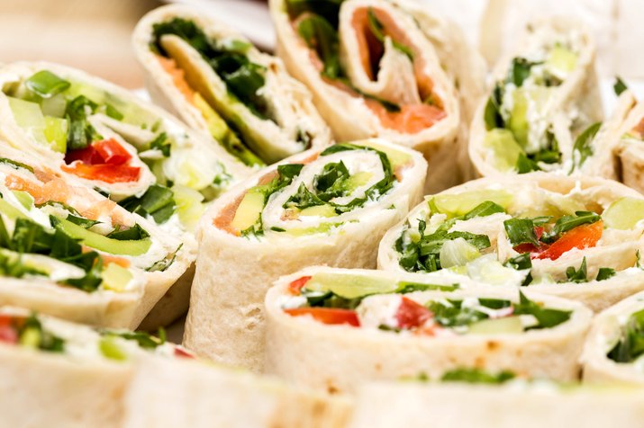 tortilla pieces close up with fuzzy depth of field