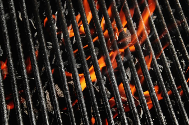 Full Frame Shot Of Barbecue Grill