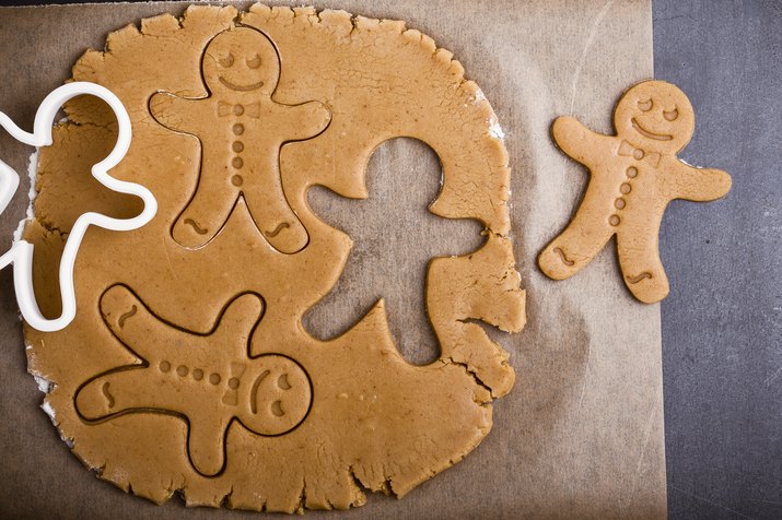 Christmas homemade gingerbread man