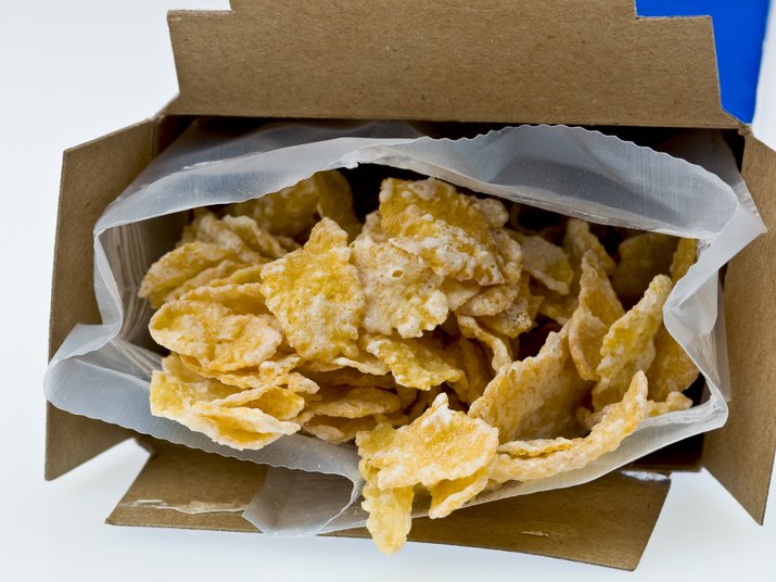 Small box of corn flakes