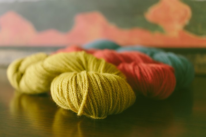 Colorful Skeins of Yarn