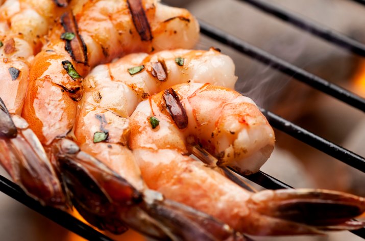 shrimp on grill