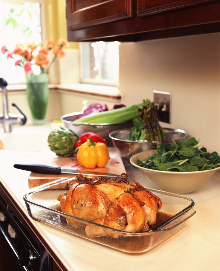 Food on kitchen counter