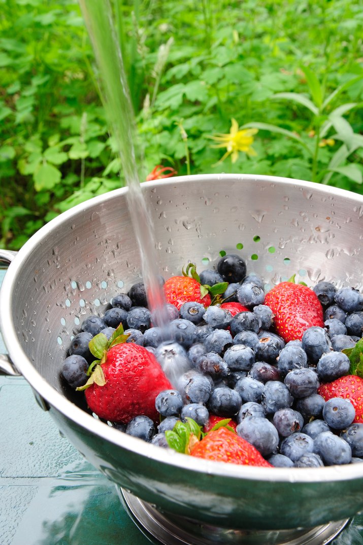 Blueberries And Strawberries