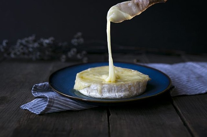 Warmed Brie Cheese Wheel