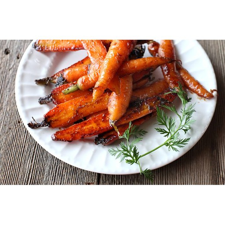 Garam Masala Glazed Baby Carrots