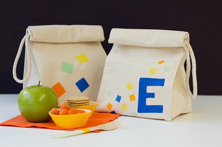 Canvas lunch pouch