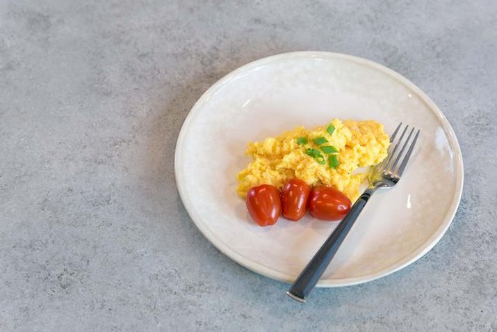 Healthy scrambled eggs