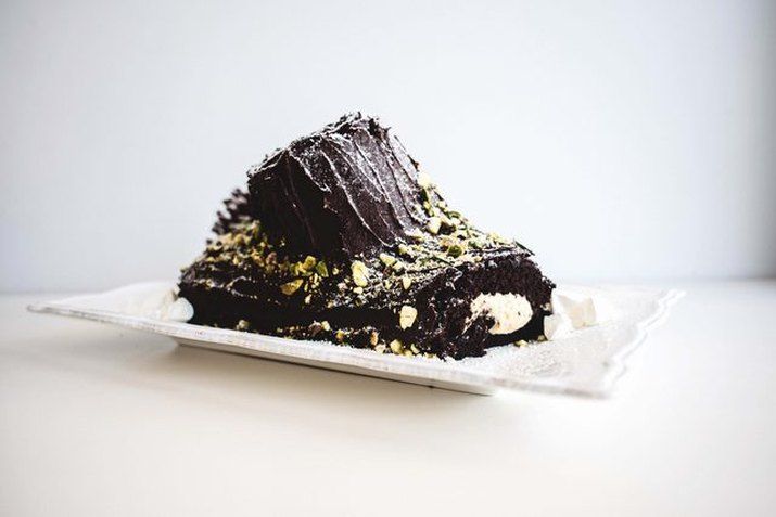 A holiday yule log is an impressive homemade gift.