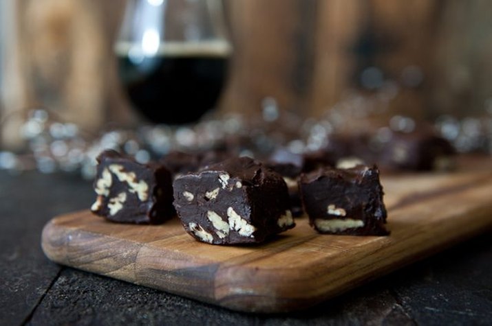 Chocolate fudge made with stout.