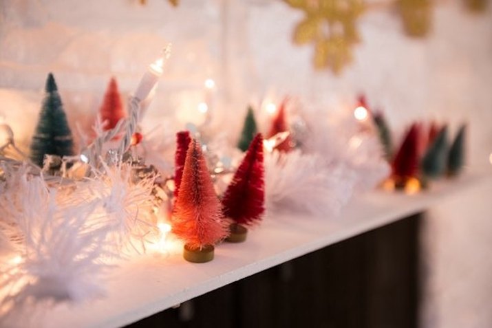 How to make bottle brush Christmas trees