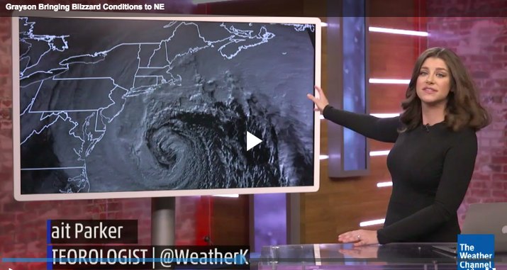 Screen capture of weather channel.