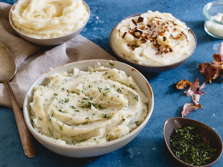 Mashed potatoes are a holiday side dish favorite