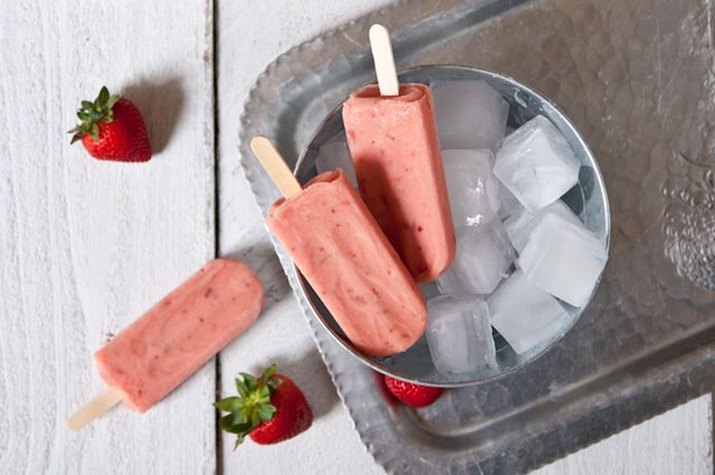 Strawberry Beer Popsicles