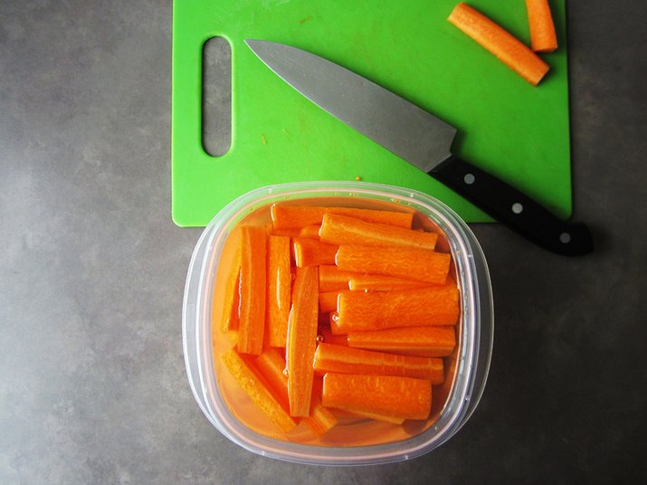 Carrots, leek and celery