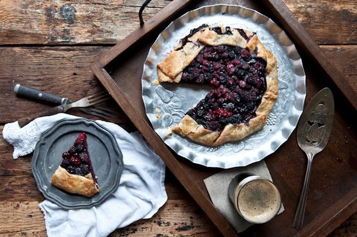 Chocolate Stout and Mixed Berry Galette