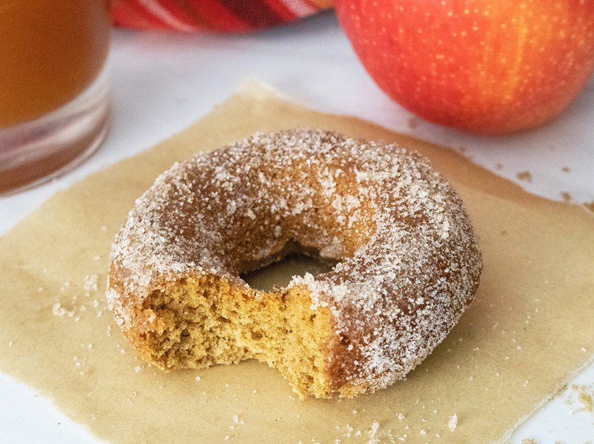 Single-serving apple cider donut