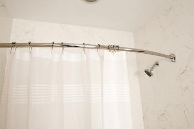Solutions to Swing-Out Shower Curtain Rods | Bathroom